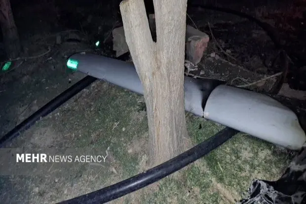 انهدام یک فروند پهپاد هرمس در بروجرد+ عکس