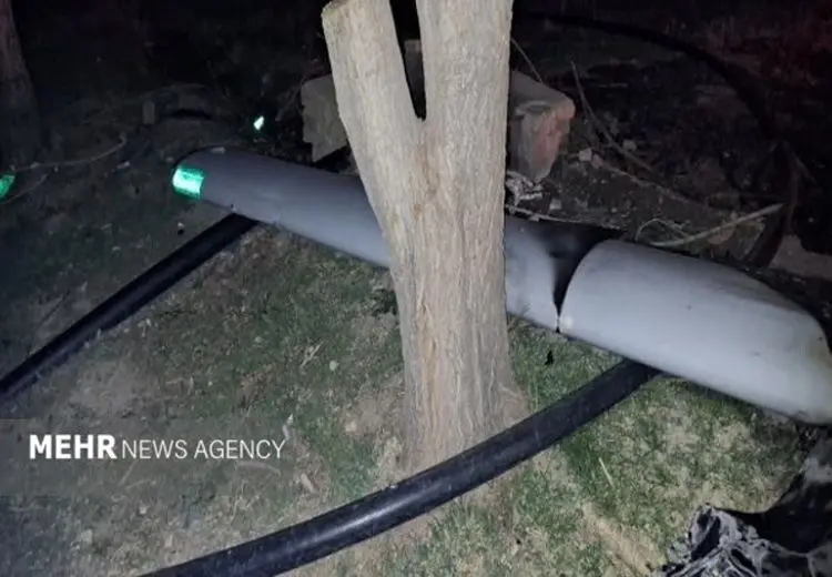 انهدام یک فروند پهپاد هرمس در بروجرد + عکس