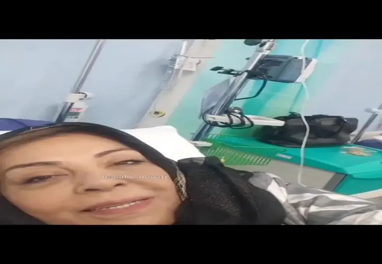 درخواست بازیگر زن تلویزیون از مردم روی تخت بیمارستان