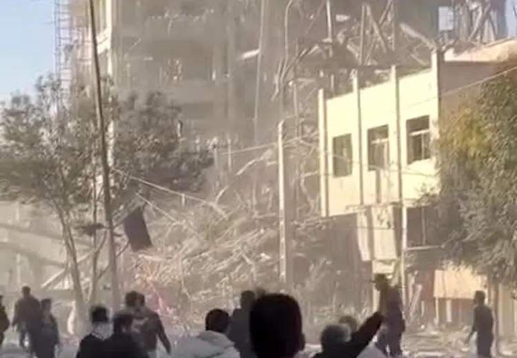ساختمان مجلس خبرگان در قم بعد از حمله 