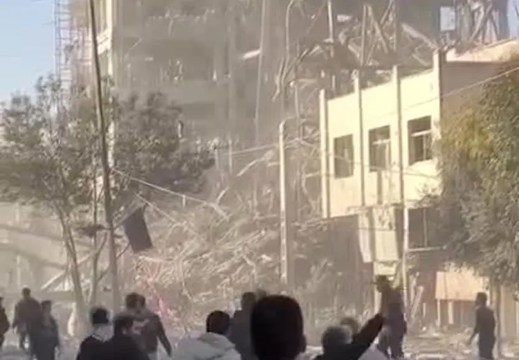 ساختمان مجلس خبرگان در قم بعد از حمله 