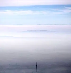 تصویر پربازدید از شدت آلودگی هوا در تهران