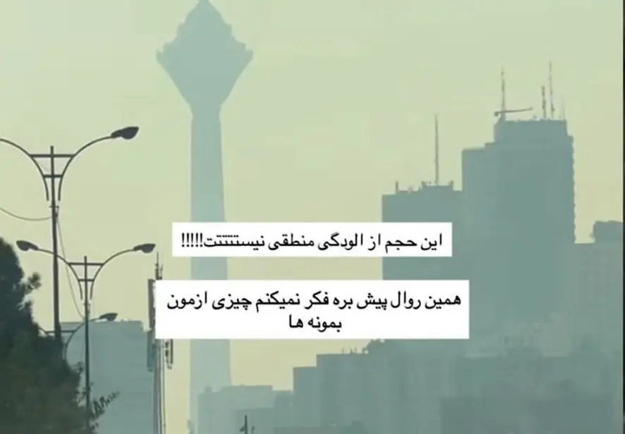 استوری معنادار دختر داریوش مهرجویی درباره آلودگی هوا