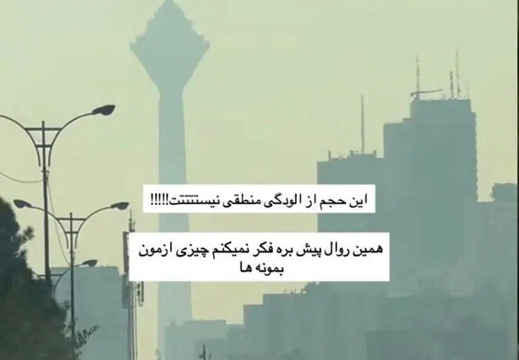 استوری معنادار دختر داریوش مهرجویی درباره آلودگی هوا