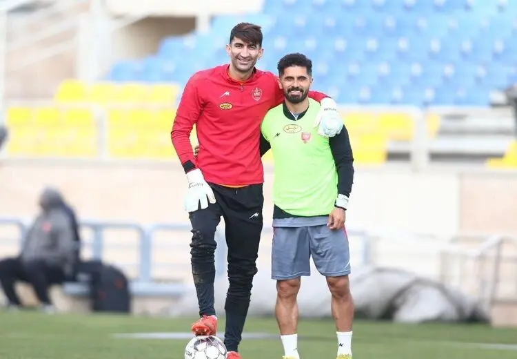 قیافه جدید علیرضا بیرانوند در تمرین پرسپولیس