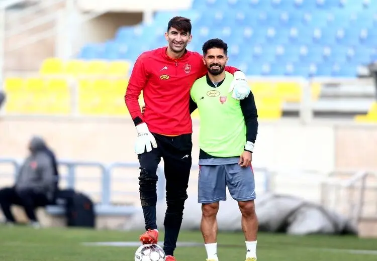 قیافه جدید علیرضا بیرانوند در تمرین پرسپولیس