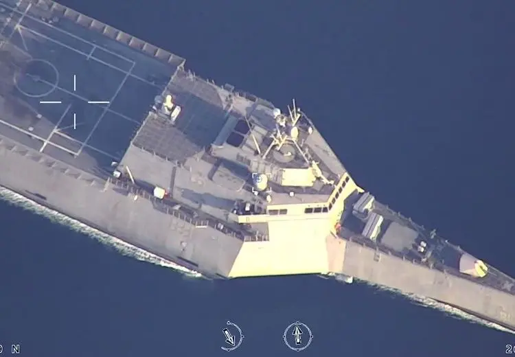 پیام مستقیم سپاه به ناو آمریکا در خلیج‌فارس