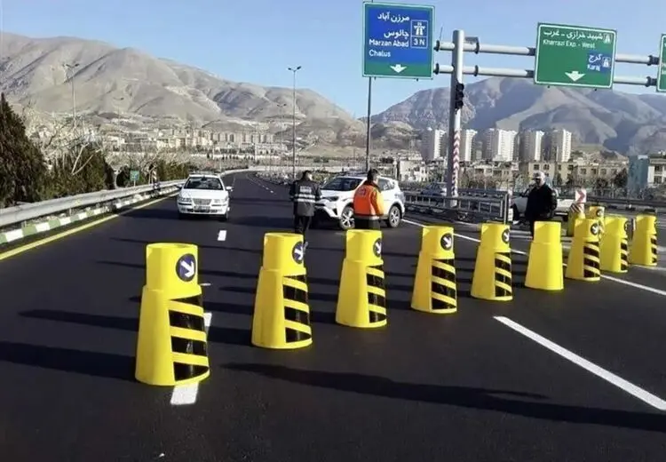 جاده چالوس از ۱۰ تا ۱۹ آذرماه مسدود می‌شود 