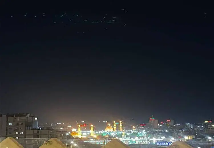پهپادهای ایران بر فراز نجف در عراق/ عکس