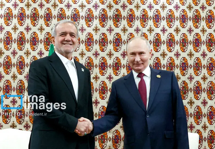 دیدار پزشکیان و پوتین در عشق آباد