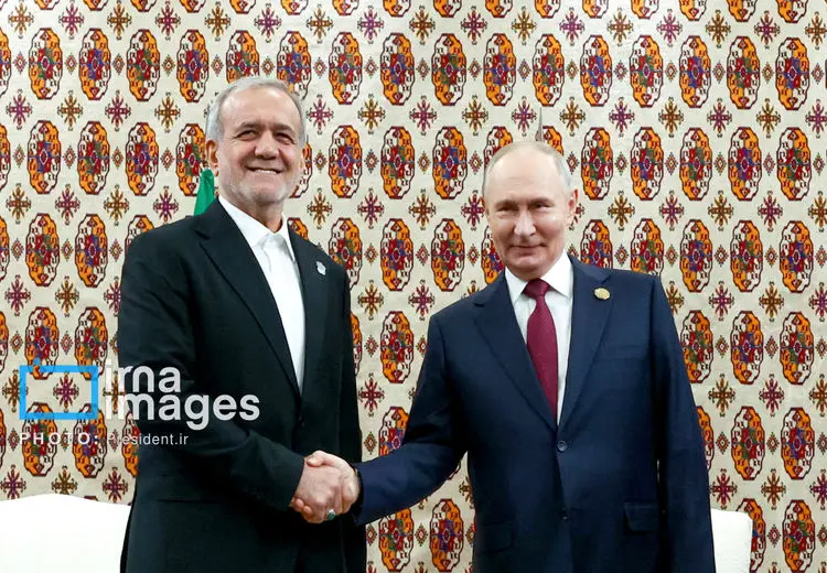 دیدار پزشکیان و پوتین در عشق آباد