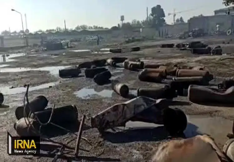 انفجار در مرکز عرضه سیلندگاز مایع در محمد شهر کرج / فیلم