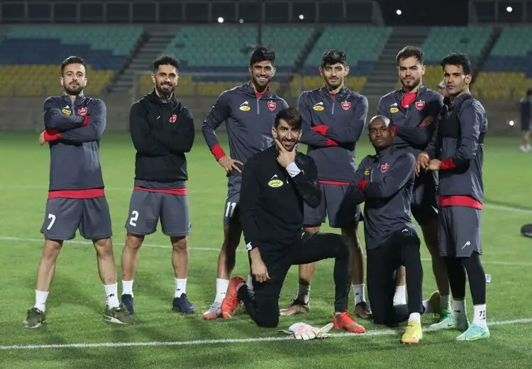 تمرین شاداب و بارانی پرسپولیس پیش از جدال با پیکان