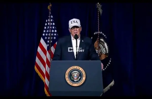  پیغام ویدیویی ترامپ:به مردم بزرگ ایران؛ از خانه‌هایتان خارج نشوید که بمب‌ها همه جا خواهند بود!