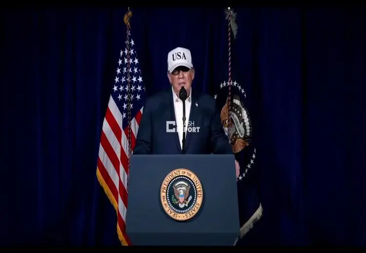  پیغام ویدیویی ترامپ:به مردم بزرگ ایران؛ از خانه‌هایتان خارج نشوید که بمب‌ها همه جا خواهند بود!