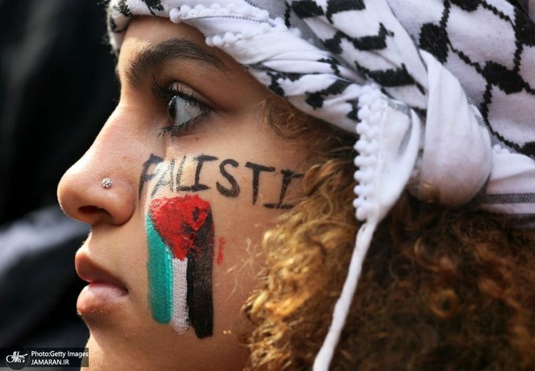تجمع مردمی در دفاع از فلسطین