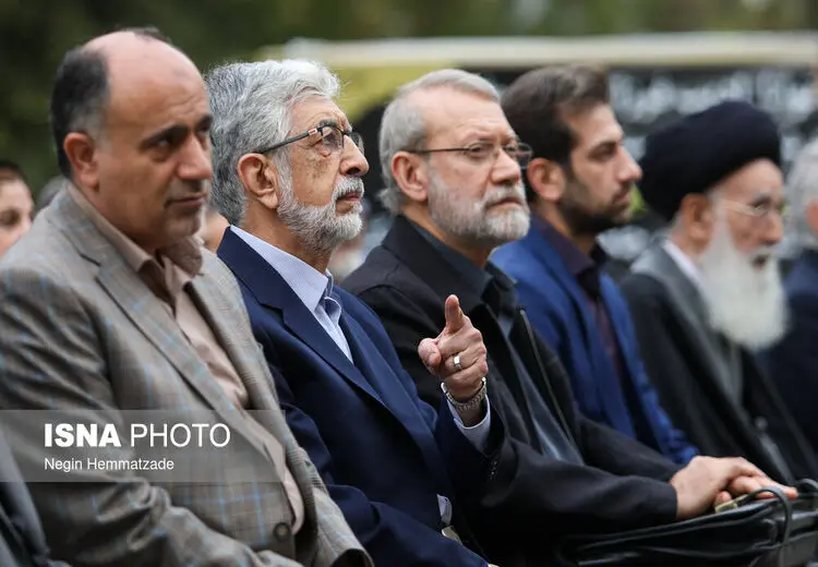 علی لاریجانی و حدادعادل بعد از مدت‌ها در کنار هم!