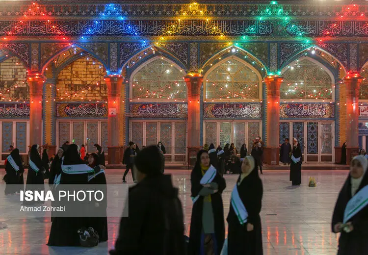 آذین حرم حضرت معصومه و جمکران در آستانه نیمه شعبان