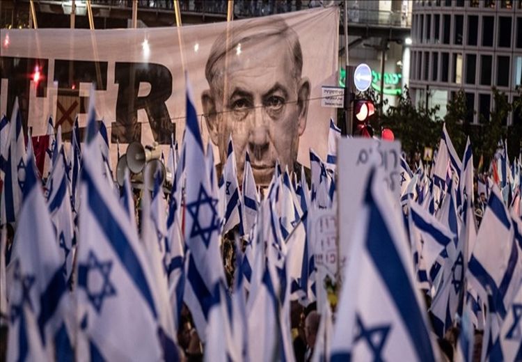 تظاهرات اسراییلی ها علیه نتانیاهو 