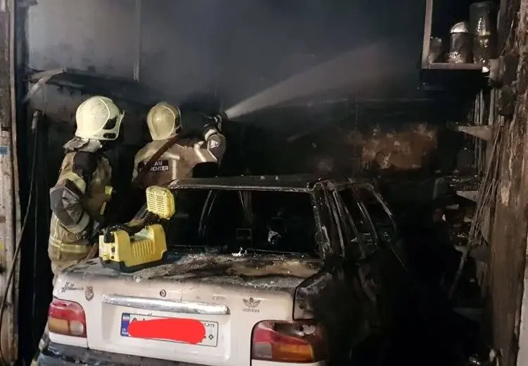 آتش سوزی مرگبار مکانیکی در مشیریه تهران