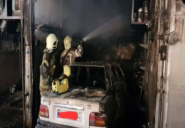 آتش سوزی مرگبار مکانیکی در مشیریه تهران