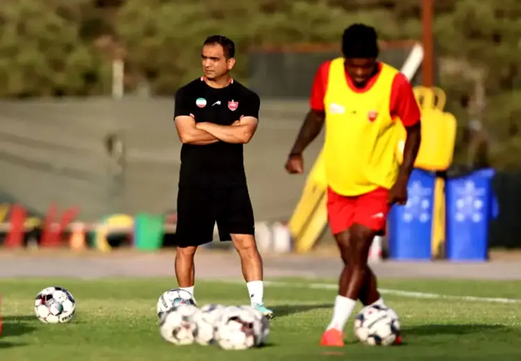 مربی‌های پایه پرسپولیس در تمرین بزرگسالان