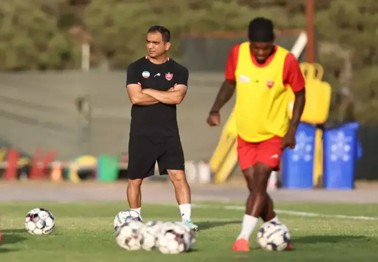مربی‌های پایه پرسپولیس در تمرین بزرگسالان