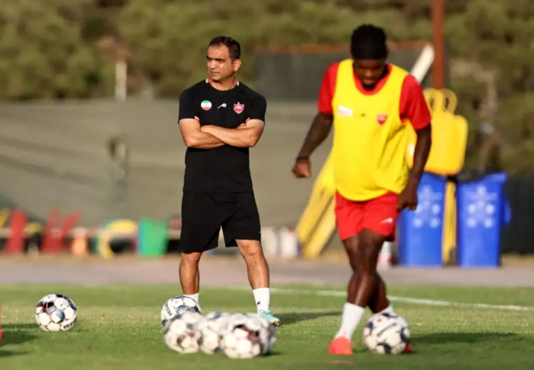 مربی‌های پایه پرسپولیس در تمرین بزرگسالان