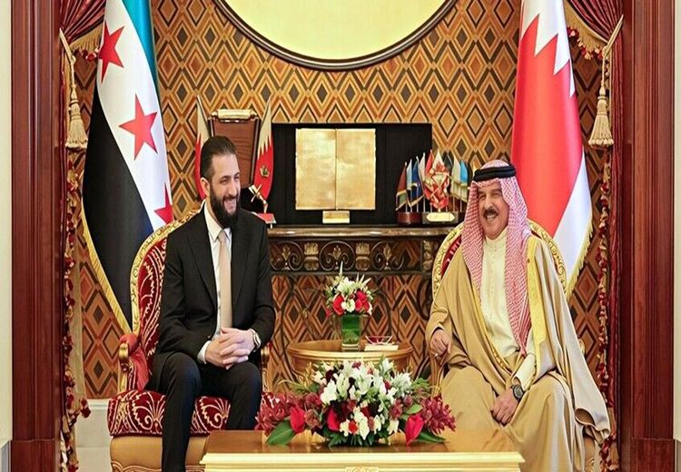 دیدار پادشاه بحرین با جولانی در منامه