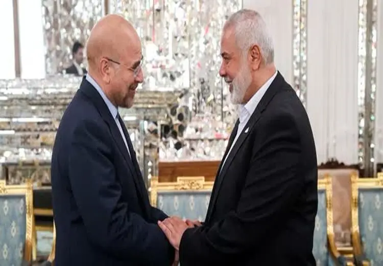 دیدار اسماعیل هنیه با قالیباف/ عکس