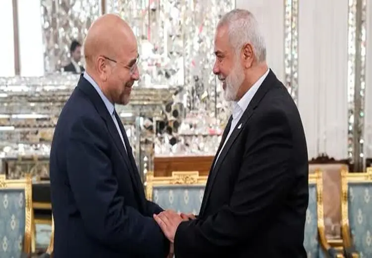 دیدار اسماعیل هنیه با قالیباف/ عکس