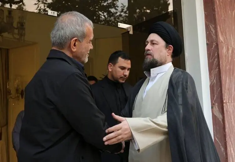 دیدار سید حسن خمینی با رئیس‌جمهور منتخب
