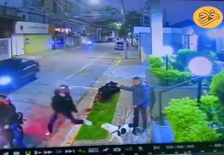 فرارکردن خفت گیرها با شجاعت سگ مرد