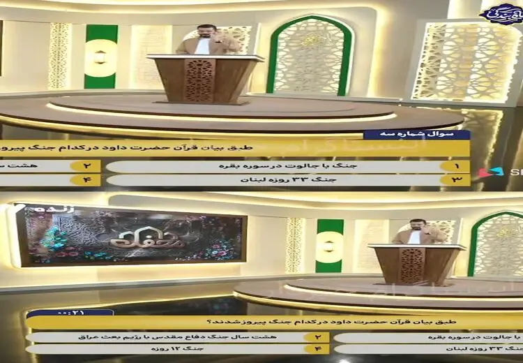 سوال عجیب و باورنکردنی برنامه تلویزیون درباره حضرت داوود!