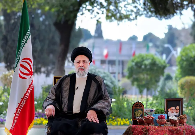 سفره هفت سین به محل پیام نوروزی رییسی برگشت! + عکس