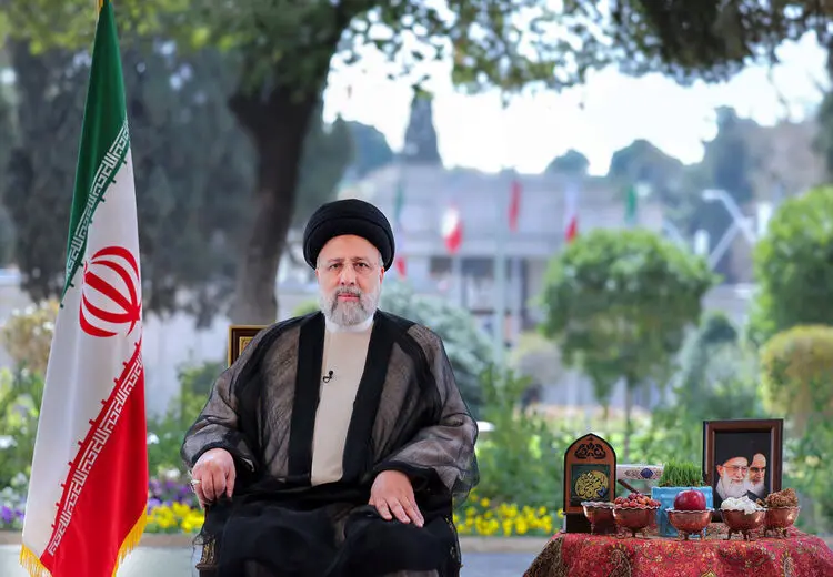 سفره هفت سین به محل پیام نوروزی رییسی برگشت! + عکس
