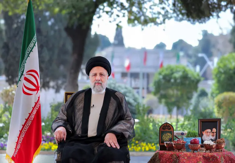 سفره هفت سین به محل پیام نوروزی رییسی برگشت! + عکس