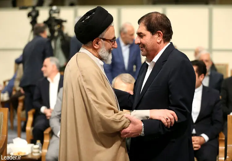  لاریجانی، شمخانی و مخبر در دیدار رهبر انقلاب با دولت پزشکیان