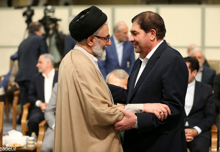  لاریجانی، شمخانی و مخبر در دیدار رهبر انقلاب با دولت پزشکیان
