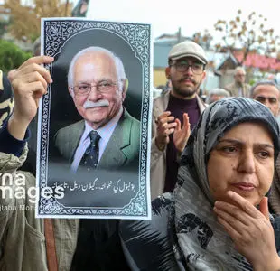 تشییع پیکر «ناصر مسعودی» در رشت