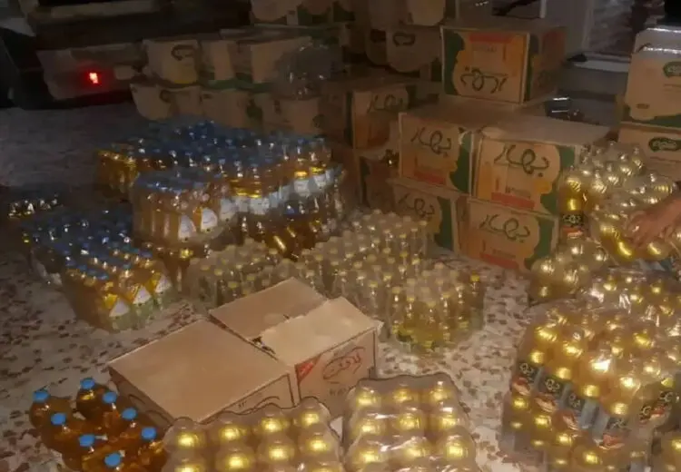 کشف ۱۰ تن روغن خوراکی احتکاری در جوانرود