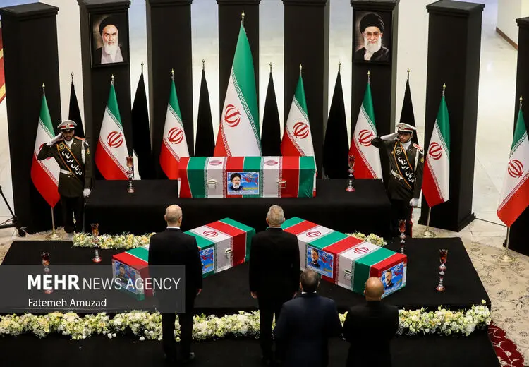 ادای احترام دیپلماتیک به پیکر شهدای سانحه سقوط بالگرد رییسی
