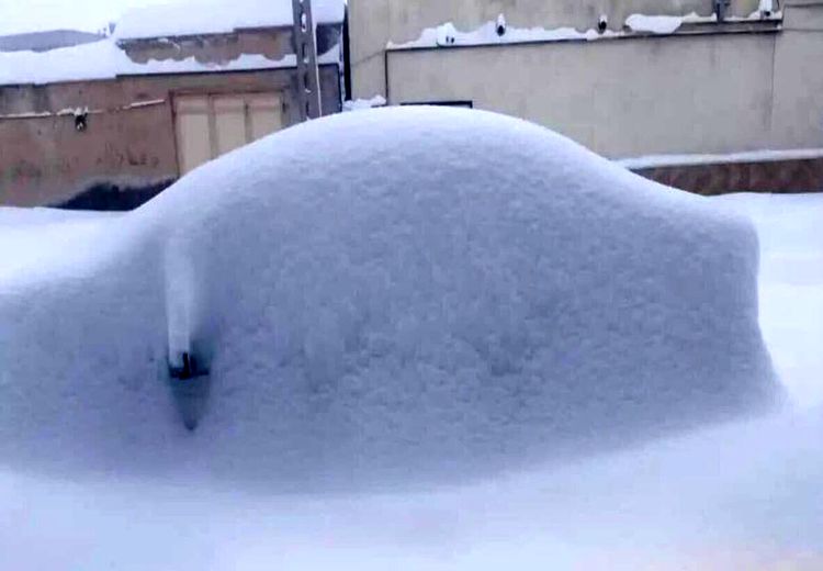 برف چند متری در راه ایران + نقشه استانهای درگیر برف شدید