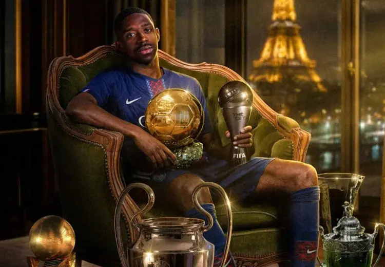 عثمان دمبله بهترین بازیکن سال ۲۰۲۵ فیفا شد + عکس