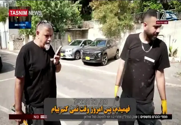  گزارش شبکه ۱۲ اسرائیل از حجم خسارت موشک‌های ایرانی در اسراییل