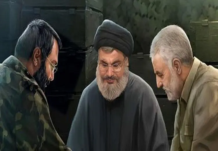 پنهان شدن حاج قاسم، حاج رضوان و سیدحسن نصرالله از دوربین پهپاد اسراییلی + فیلم