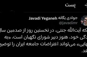 کنایه یک جامعه‌شناس به ۱۰۰ ساله‌شدن دبیر شورای نگهبان 