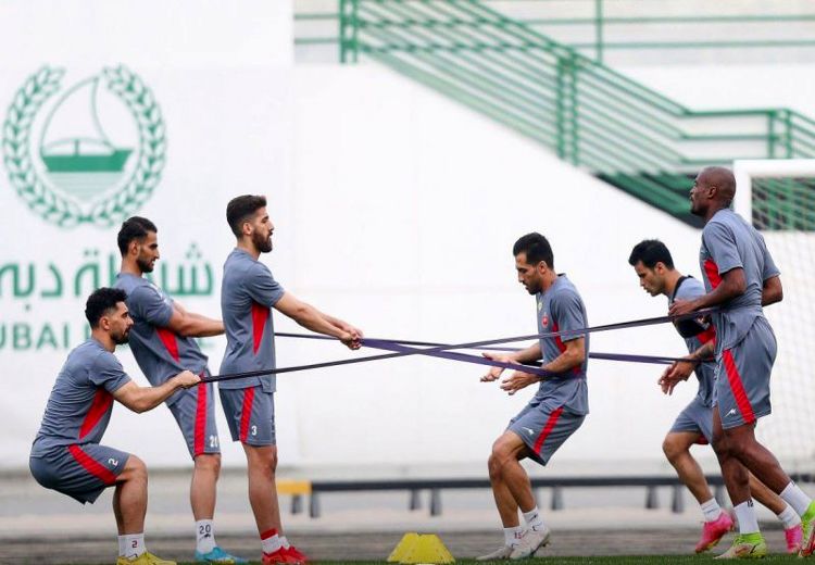 تمرین پرسپولیس در ورزشگاه پلیس دبی