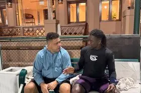 یک استقلالی با رونالدوی برزیلی تنیس بازی کرد!