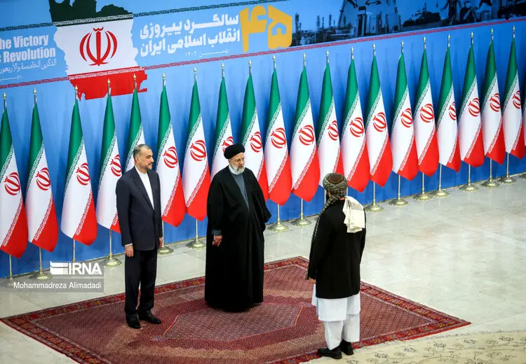 طالبان در مهمانی رسمی!/ حضور نماینده طالبان در مراسم سلام سفیر با رییسی+ عکس
